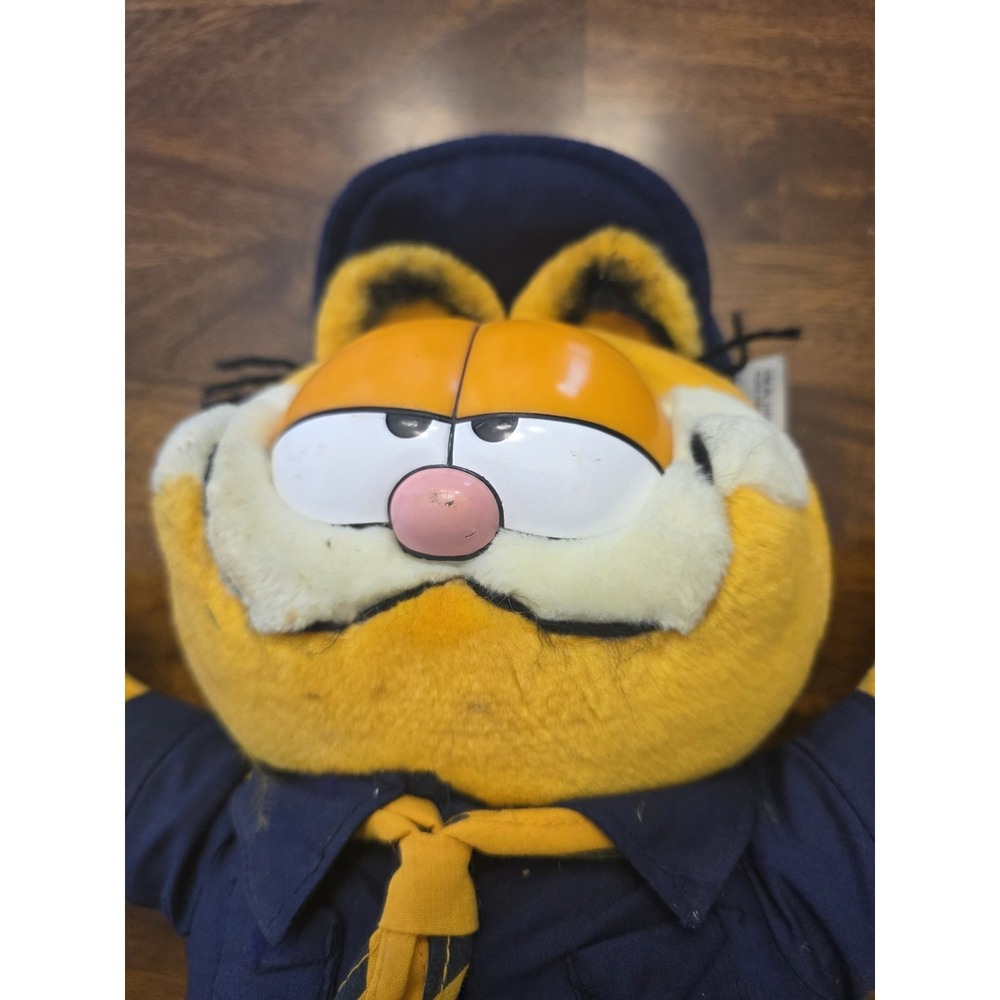 Garfield Boy Scout Plush Stuffed‎ Animal Vintage 1996 Boy Scouts Of America